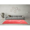 thumbnail image 3 of Ahgly Company Indoor Square Abstract Red Contemporary Area Rugs, 8' Square, 3 of 4