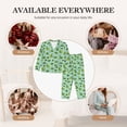 thumbnail image 7 of Wukai Froggs In The Lake Print Women's Pajama Set,PJ Set,Lounge Sets For Women Soft Long Sleeve Sleepwear Comfort and Style-XX-Large, 7 of 7