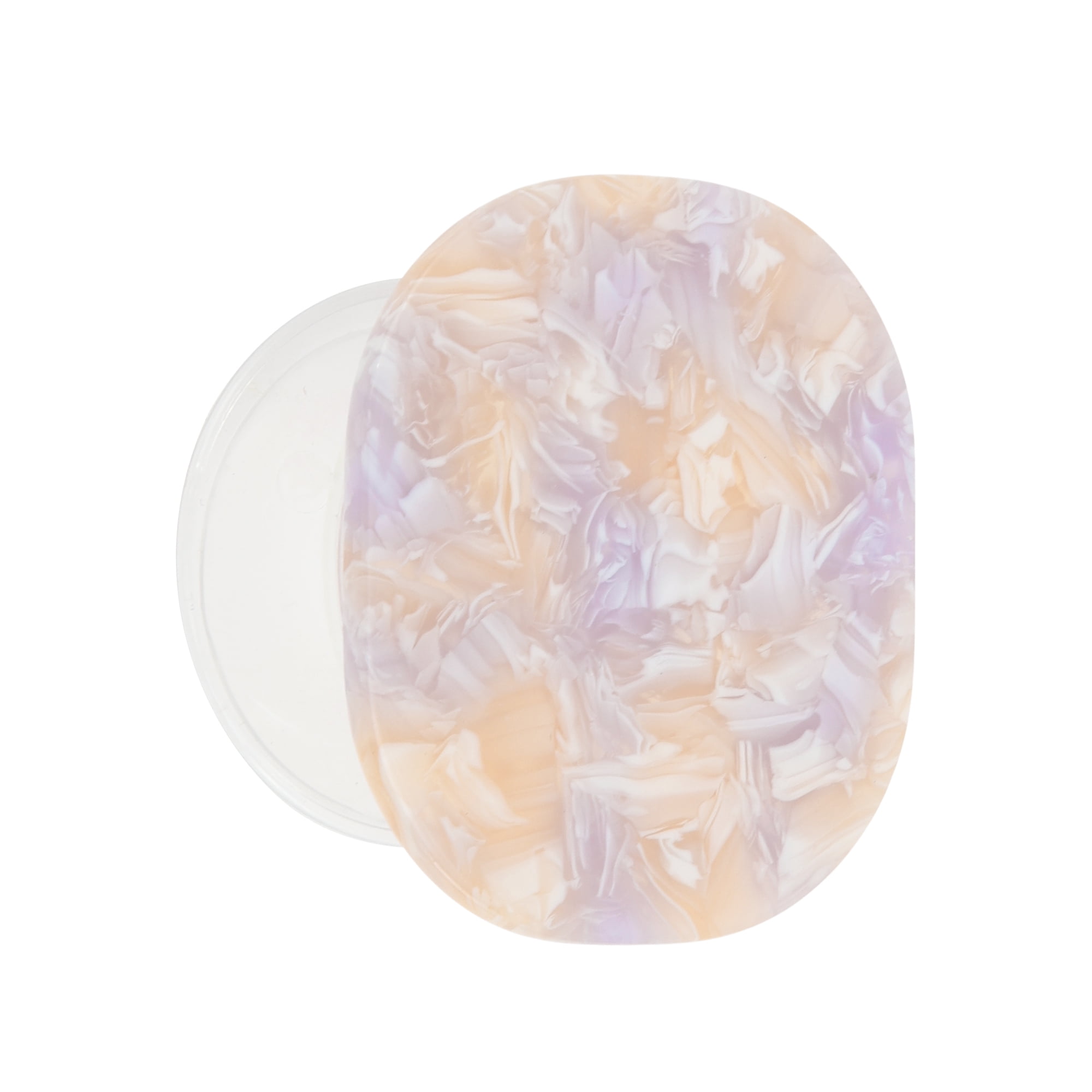 Unique Bargains Rendered Cube Phone Grip 1 Pc Purple White