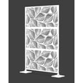 thumbnail image 5 of Laser Cut Metal Privacy Panel, Room divider, Privacy Screen, Metal Fencing, White color combo set(4'x6'), 5 of 7