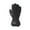 Black, variant on HOTFINGERS Sidewinder II Ladies Gloves, Color: Ash/Grey/Black, Size: L