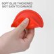 thumbnail image 2 of Set of four red drink coasters, silicone coasters, non-slip, 2 of 5