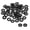 M5x11x1.6mm 50pcs, variant on M6 Rubber Washers, 6mm ID x 13mm OD x 1.6mm Thick, Black, 50 Pack | Neoprene, Flat Gasket Seal, For Faucet Repair, Hose Grommet, Screw Spacers, Hardware and Plumbing Fitting