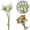 A, variant on Artificial Thistle Flowers, 1 Bundles Flowers Stems Thistle Stems Spray for Wedding Bouquet, Centerpiece, Wreath and Home Decor