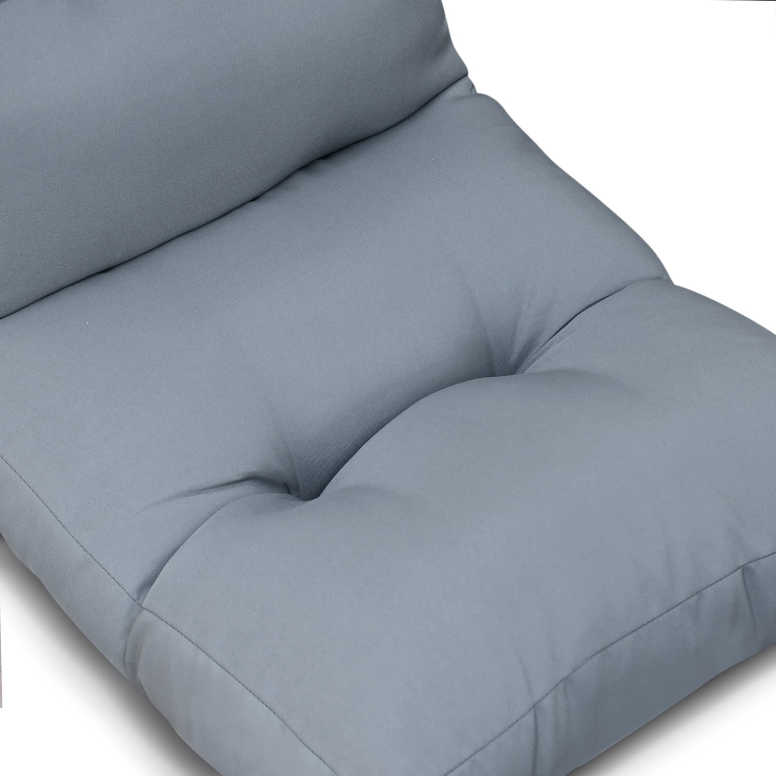 ATR ART to REAL Waterproof Adirondack Chair Cushion, 4-inch Outdoor Rocking Chair Cushion with Ties,,Gray