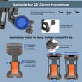 thumbnail image 2 of ODIER PB09PLUS-AD Bike Phone Mount, Black Handlebar-Mounted with 360° Rotation, One-Click Auto Lock & Shock Absorption for Motorcycle, Electric Bike & Bicycle - Sturdy ABS Construction, Anti-Slip, 2 of 7