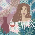 thumbnail image 2 of Kouta, Flora 26x26 Gold Ornate Wood Framed with Double Matting Museum Art Print Titled - Sunday Afternoon I, 2 of 4