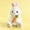 E004- Style D, variant on Mushroom Plush, 12 In, Stuffed Bunny Rabbit, Pink Birthday Decorations, Student Stuffed Animal, Seated Plush Toy, 1 Pc