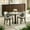 Gray + Faux Leather + Synthetic Wood, variant on AUU Set of 2 Side Chairs – Chenille Fabric Upholstery with Wood Frame for Dining or Living Room