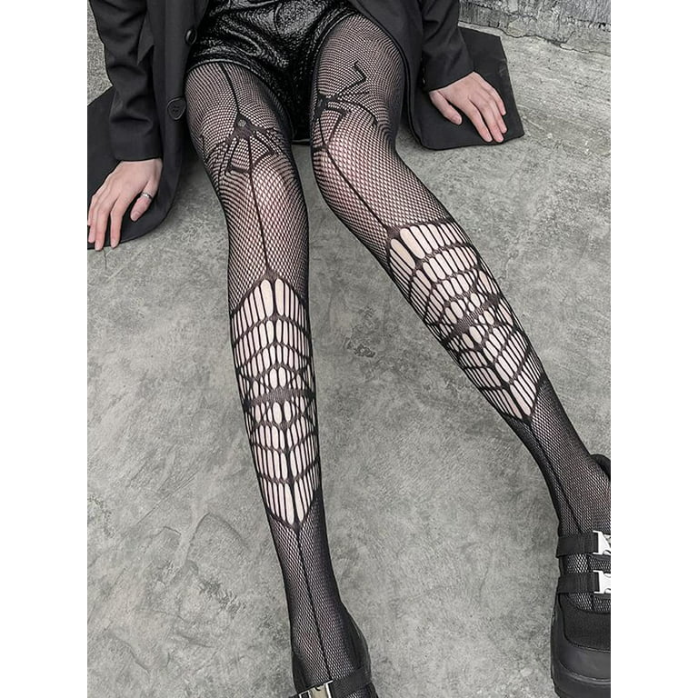SHEIN Women's Patterned Tights Fishnet Floral Stockings Pantyhose