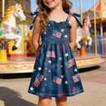 thumbnail image 2 of CAUYDY 1T 2T 3T Toddler Girls 4th of July Clothes 4T 5T 6T Kids Girl Outfit Baby Stars Stripes Sleeveless Dress Independent's Day Suit Children's Gift (Sizes 2-3 Years,Dark Blue), 2 of 6