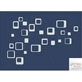thumbnail image 3 of Funky Square Vinyl Wall Stickers for Wall Art Décor, 6-Inch to 2-Inch, 20-Piece, Light Gray, 3 of 5