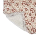 thumbnail image 4 of Creative Co-Op Woven Cotton and Sherpa Throw Blanket, Natural, Tan and Rose, 4 of 5