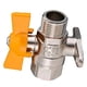 thumbnail image 5 of Válvula de bola de gas de cobre Palanca Macho Hembra Rosca de cierre Conector Tubo de H kusrkot Válvula de mango rojo, 5 of 6
