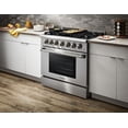thumbnail image 5 of Thor 36 Dual Fuel Range - HRD3606ULP, Pre-Converted Propane 36 in. 5.2 cu. ft. Oven Dual Fuel Range in Stainless Steel, 5 of 8