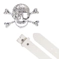 thumbnail image 2 of Rhinestone Skull & Crossbones Belt - Pirate Costume Style Combo, 2 of 3