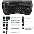 thumbnail image 3 of Wireless Mini Keyboard Remote Control Touchpad Mouse Combo Controller with RGB Backlit for Android TV Box Smart TV with OS+USB PC Computer Laptop Window OS HTPC Home Theater PC + USB 2.4GHz Dongle, 3 of 7