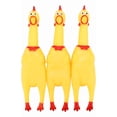 thumbnail image 1 of Pack 3 Pollos Goma Amarillos, Juguetes Duraderos Para Perros Xtellar amarillo, 1 of 4