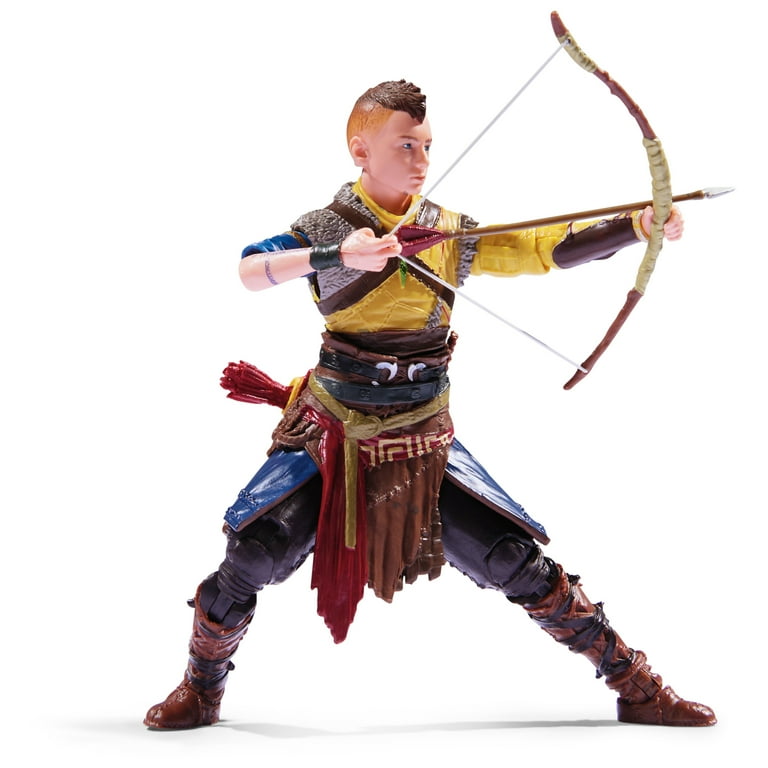 PlayStation God of War Ragnarok, 6” Atreus Action Figure with 4