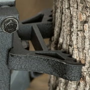 Hawk COMBAT Hang-On Hunting Tree Stand w/ Set of 3 Helium Climbing Sticks
