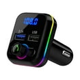 thumbnail image 5 of Fnochy Bluetooth Car Charger FM Transmitter MP3 Player Hands-Free Calling Quick Charge 3.1A Smart Auto Hang-Up Voltage Detection Superior Sound Quality Lighter Powered, 5 of 9