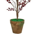 thumbnail image 5 of Northlight Potted Berry Artificial Christmas Twig Tree - Unlit - 4', 5 of 5