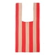 thumbnail image 1 of Bolso de hombro tejido para mujer Sunnimix diseño de rayas capacidad informal Rojo 23x46cm, 1 of 7