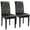 Brown, variant on YYEAN Button Tufted Dining Chairs Chair Set of 2, Faux Leather Dining Room Chairs Side Chairs High Back for Home Kitchen Living Room-Gray