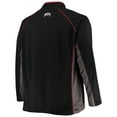 thumbnail image 3 of Men's Black Ohio State Buckeyes Big & Tall Textured Raglan Quarter-Zip Jacket, 3 of 4