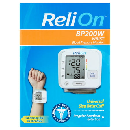 ReliOn wrist blood pressure monitor, bp200w - Walmart.com