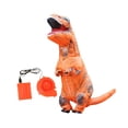 thumbnail image 3 of Disfraz inflable de dinosaurio disfraz de soplado de aire para carnavales de disfraces Niños naranja, 3 of 8