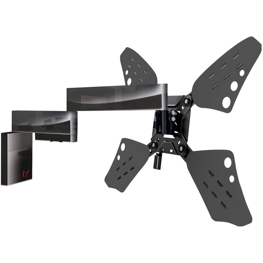 Barkan Long TV Wall Mount, 32 - 70 inch Full Motion Patented Flat / Curved Screen Bracket, Holds up to 88lbs, Very Low Profile, Fits LED OLED LCD
