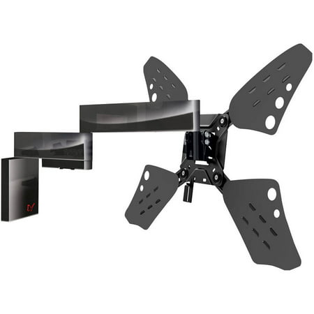 Barkan 32”- 70” Full Motion - 4 Movements, Flat / Curved TV Wall Mount, extremely low profile, elegant design, Patented, Black, Up to 88 lbs, Lifetime (Best Time Of Day To Visit Mount Rushmore)