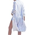 thumbnail image 4 of Robes pour Femmes 2023 Robes d'Été Dames Décontracté Coton et Lin Mode Chemise à Manches Longues Robe, 4 of 7