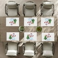 thumbnail image 5 of Christmas-themed Placemat, Fade-Resistant Snowman Cartoon Christmas Front Porch Decor Heat-Resistant Cute Christmas Tree Front Door Entrance Mats for Office Coffee Table, 17.7x13 Inches, 5 of 5