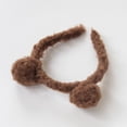 thumbnail image 3 of Adorable y dulce bola de peluche con orejas de oso, decoración divertida para el cabello para niñas y niños (marrón oscuro), 3 of 7