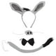 thumbnail image 1 of 1 juego de adorables diademas con orejas de burro para niños, accesorio de disfraz de Halloween, accesorio para disfraz de burro, diadema para nariz, pajarita y cola, 1 of 8