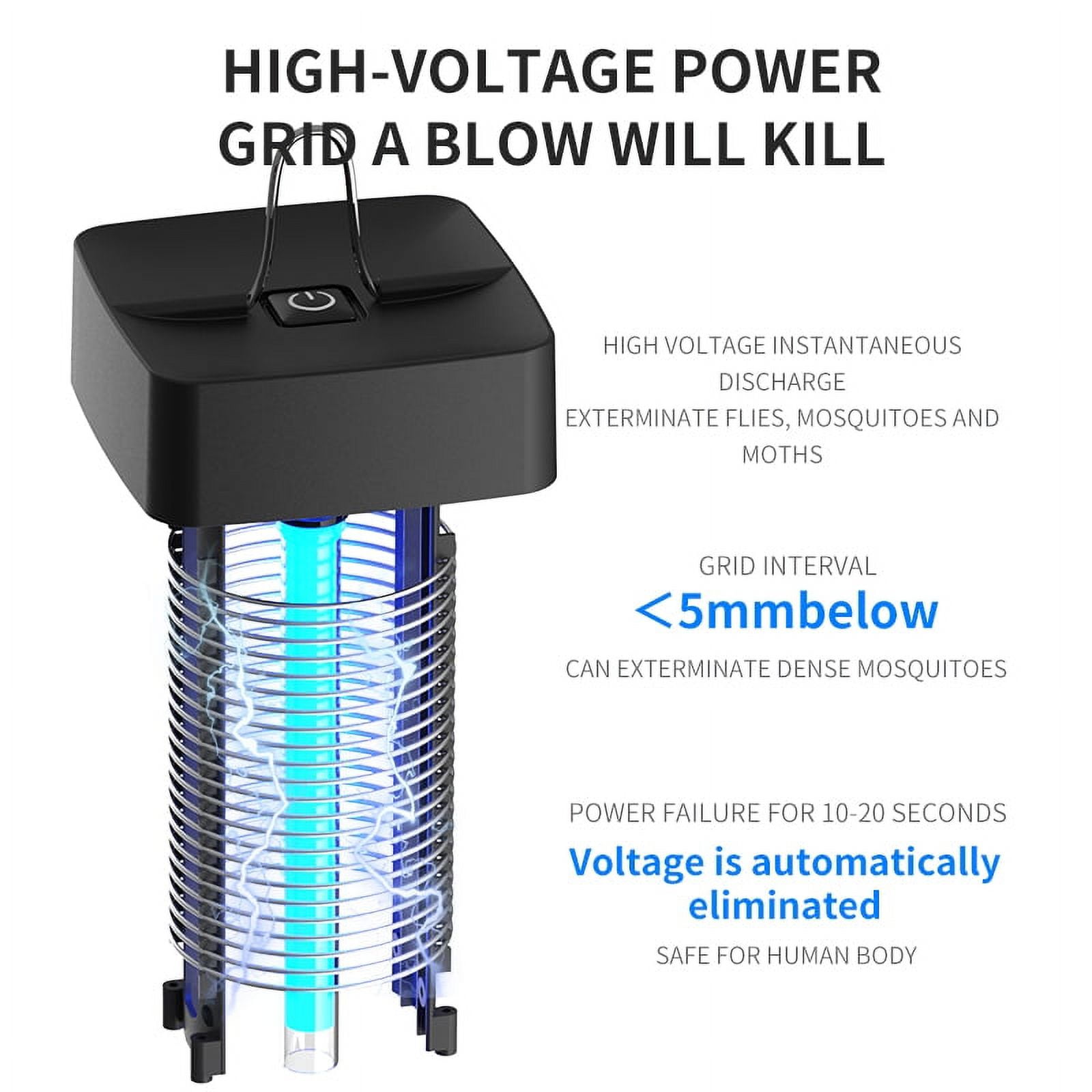 Camkey 2000 sq. ft. Waterproof Indoor & Outdoor Bug Zapper with 4000V Electric Mosquito Killer