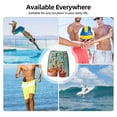 thumbnail image 6 of Balery Floating Colorful Cereal Mens Swim Trunks Swim Shorts for Men Quick Dry Inseam Beach Shorts with Compression Liner Pocket-3X-Large, 6 of 9