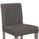 thumbnail image 8 of CorLiving Leila Fabric Upholstered Wood Leg Barstools - Bar Height Stool with Tufted Back, Perfect Tall Bar Height Chair for Kitchen or Bar, 8 of 8