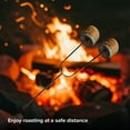thumbnail image 3 of Nexgrill 37-Inch Roasting Stick – Dual Fork Marshmallow Skewers with Wooden Handle and Hanging Loop, Ideal for Marshmallows, Hot Dogs, Fire Pits, Camping, BBQ, and Grilling – 530-0023A, 3 of 5