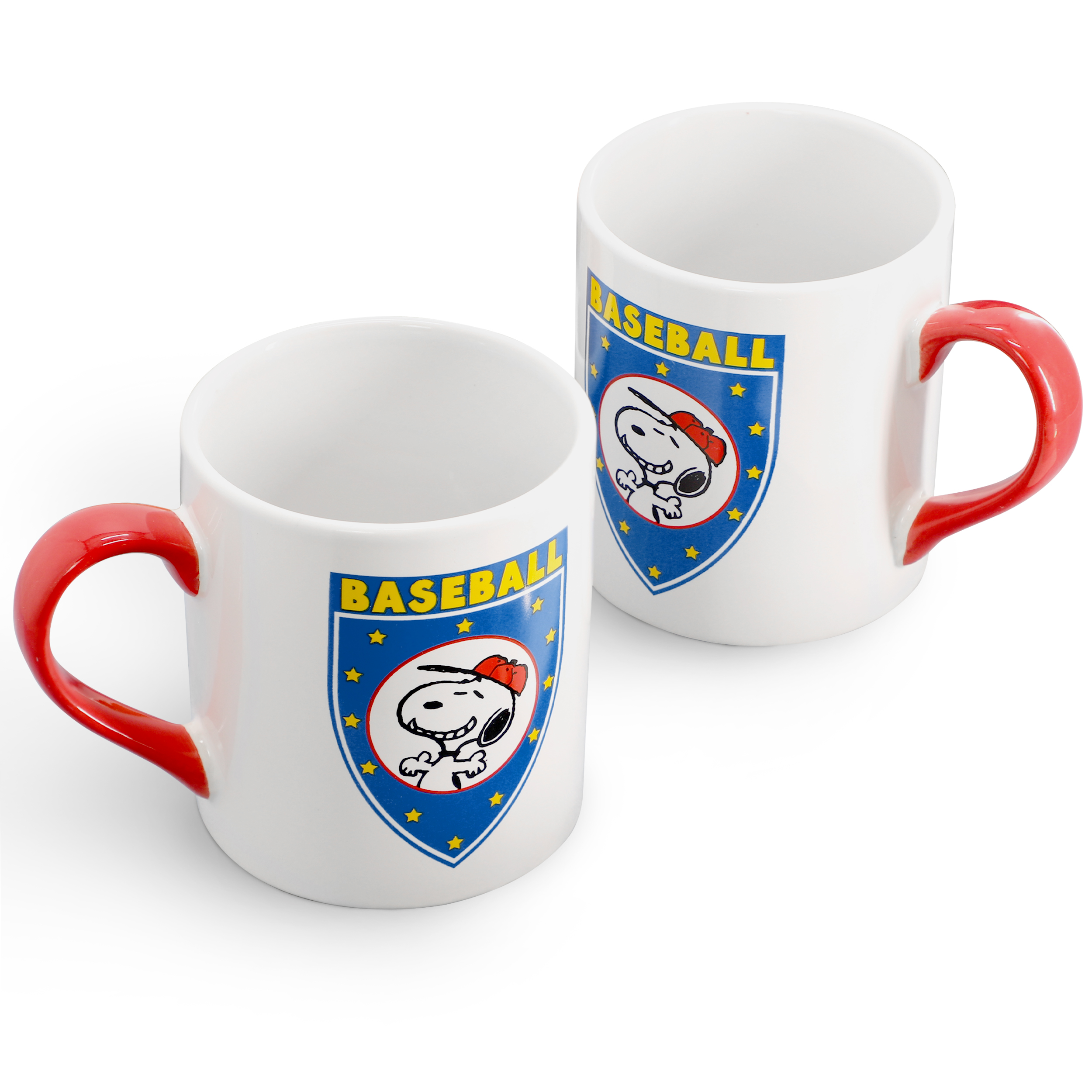 Peanuts Best In Sports Baseball 4 Piece 19 Ounce Stoneware Mug Set