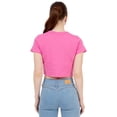 thumbnail image 3 of Playera Crop Básica Manga Corta Para Mujer Quarry Color Rosa Chicle, 3 of 4