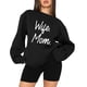 thumbnail image 3 of Gibobby Sudadera de mujer Sudadera de Cuello Redondo Sudadera de algodón para Mujer Sudadera Ligera Sudadera para Mujer(Negro,CH), 3 of 5