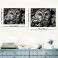 thumbnail image 6 of Acheng Black and White Owl Canvas Wall Art Bird Decor Forest Wise Man Pictures on Canvas Wall Art for Home Office Decorations Living Room Bedroom and Kitchen Decor Framed Canvas Prints 16x12inch, 6 of 6