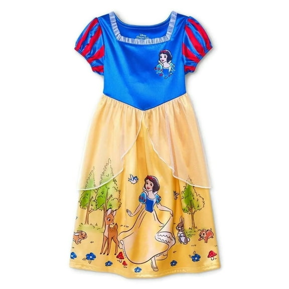 Disney Snow White and Animal Friends Toddler Girl's Fancy Nightgown, Gown (Size 3T)