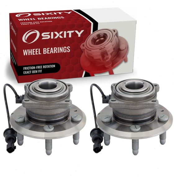 2 pc Sixity Rear Wheel Bearing Hub Assembly compatible with GMC Terrain 2010-2017