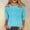 Multicolor, variant on ALLLIST Womens Tops 3/4 Sleeve Summer Plus Size Tee Shirts Star Prints Relaxed Fit Blouse Clothing for Women