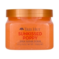 Tree Hut Sunkissed Poppy Shea Butter Sugar Body Scrub, 18 oz