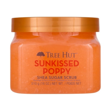 Tree Hut Sunkissed Poppy Shea Butter Sugar Body Scrub, 18 oz